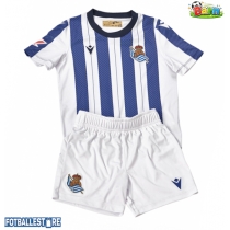 Real Sociedad Hjemmedraktsett Barn 2025-26 Kortermet (+ Korte bukser)